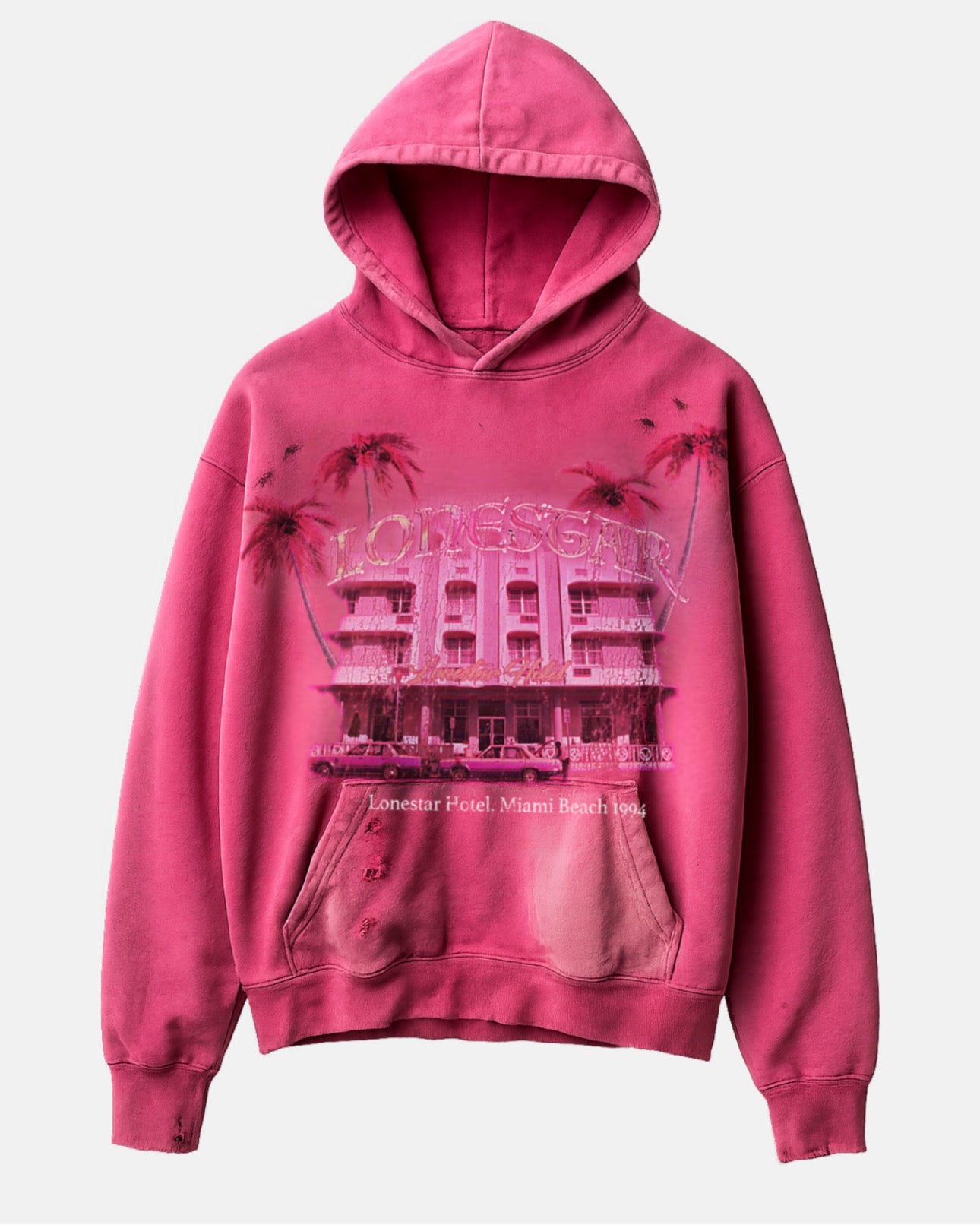 MIAMI BEACH PINK HOODIE